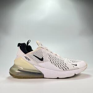 Nike Air Max 270 White Black Lifestyle Running Shoes AH6789-100 Women’s Size 9